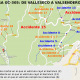 Carretera Valleseco a Valsendero en modo mapa definitivo
